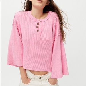 Urban Outfitters Tenny Ribbed Henley Sweater